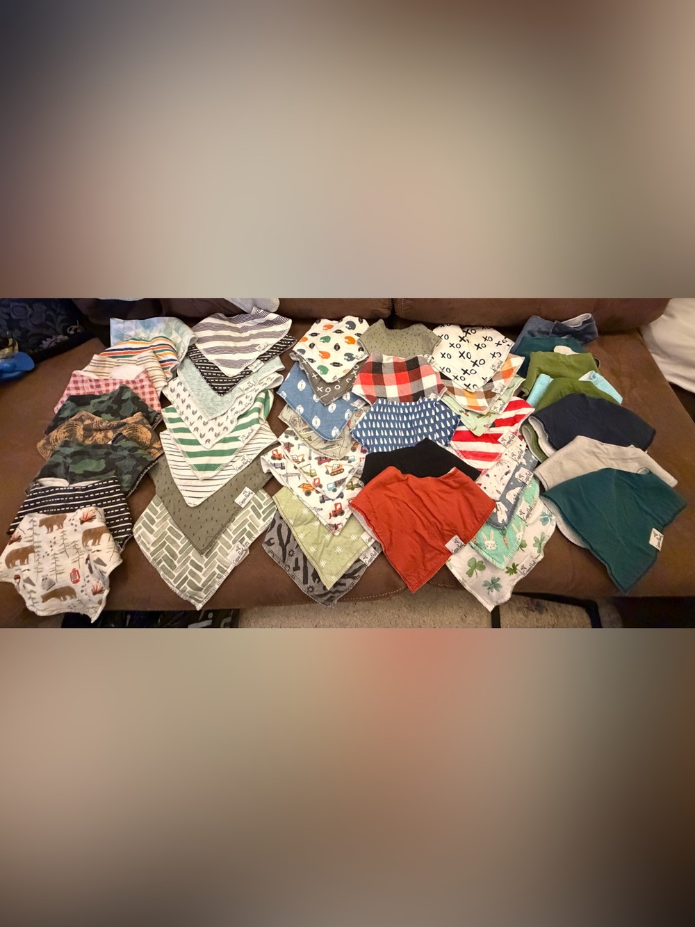 Copper Pearl Bandana Bibs